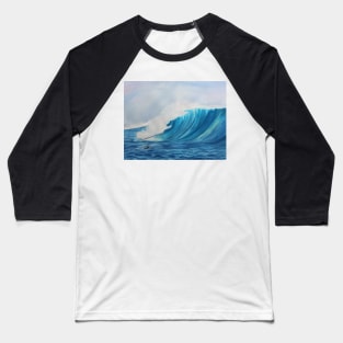 Big Wave Surfing Baseball T-Shirt